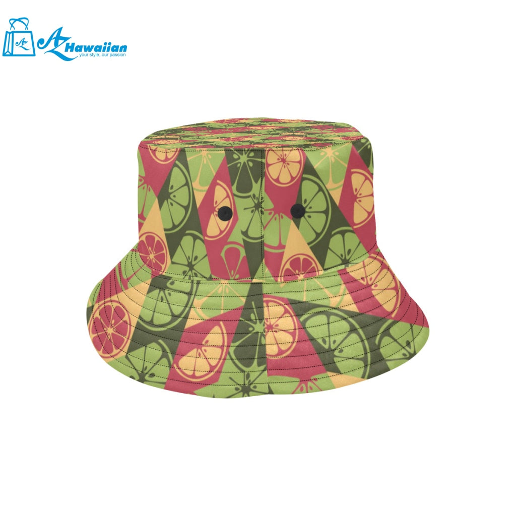 Cool Geometric lime pattern Unisex Bucket Hat