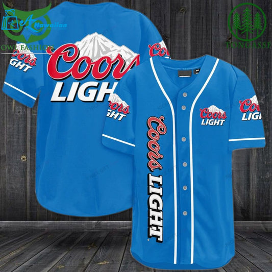 Coors Light Baseball Jersey Shirt