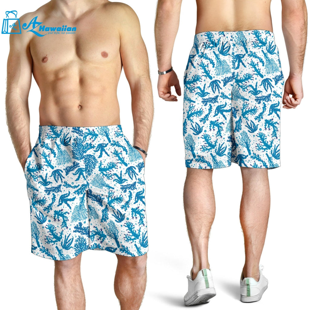 Coral Reef Pattern Print Design 01 Men Shorts