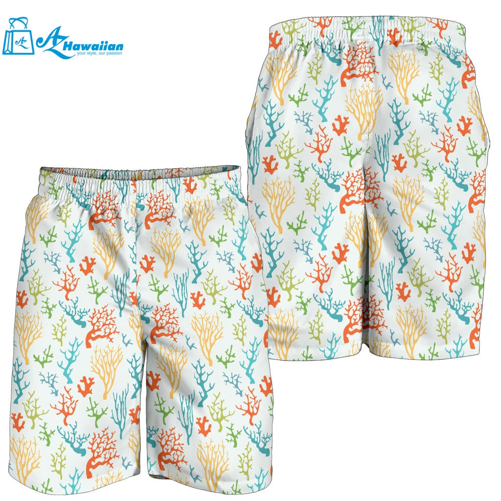 Coral Reef Pattern Print Design 02 Men Shorts