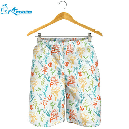 Coral Reef Pattern Print Design 02 Men Shorts