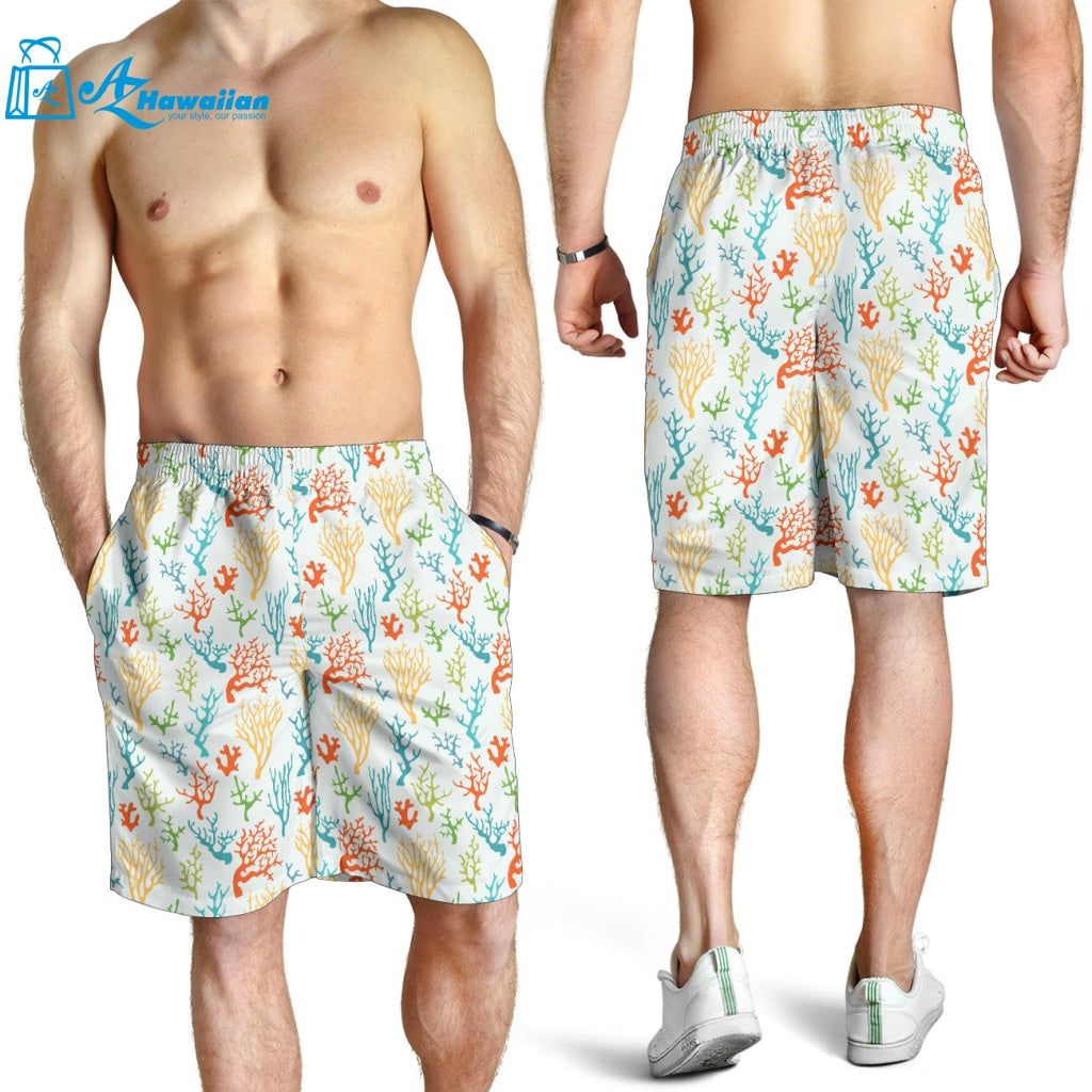 Coral Reef Pattern Print Design 02 Men Shorts