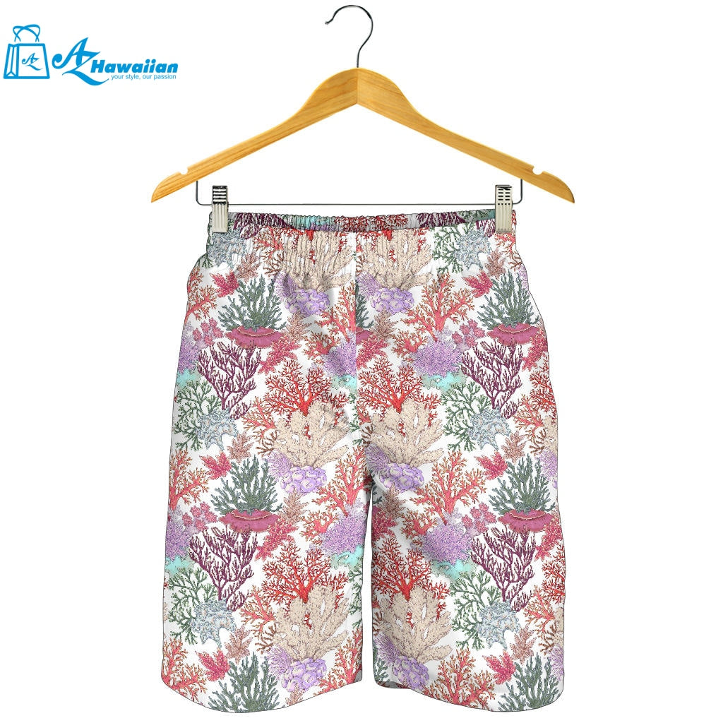 Coral Reef Pattern Print Design 03 Men Shorts