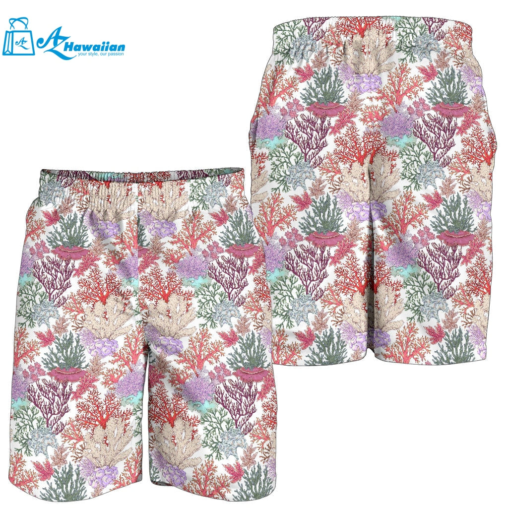 Coral Reef Pattern Print Design 03 Men Shorts