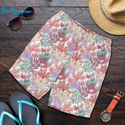 Coral Reef Pattern Print Design 03 Men Shorts