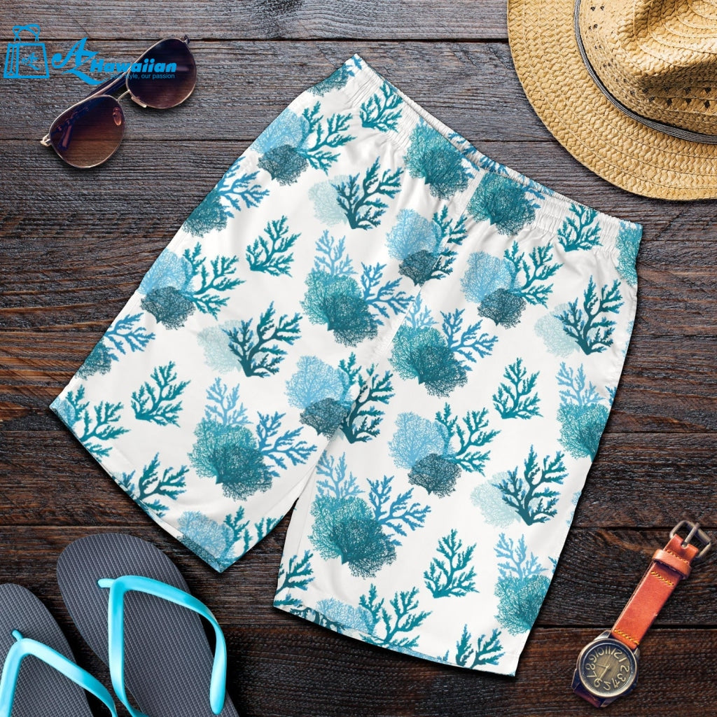 Coral Reef Pattern Print Design 04 Men Shorts