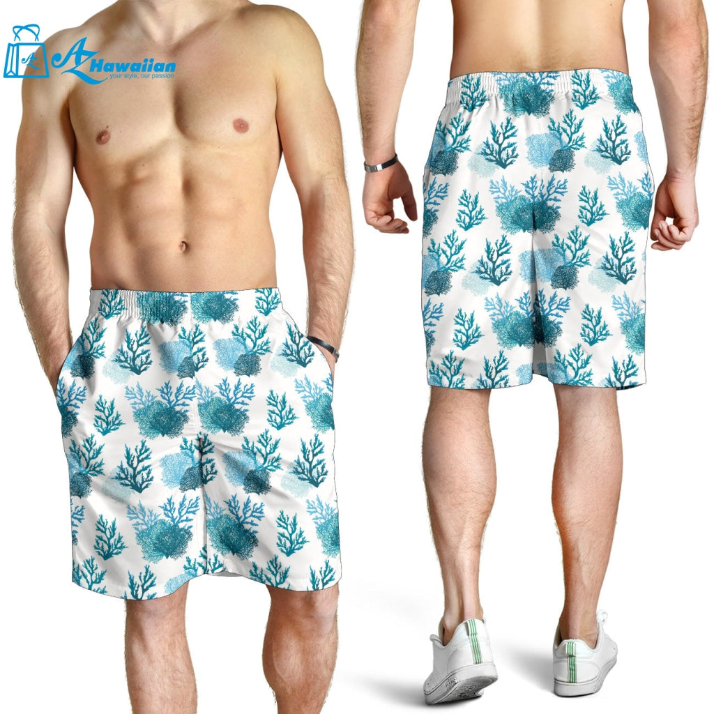 Coral Reef Pattern Print Design 04 Men Shorts