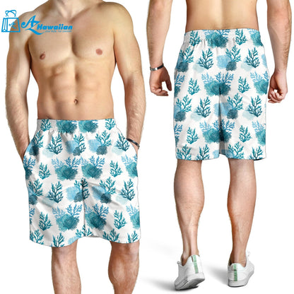 Coral Reef Pattern Print Design 04 Men Shorts