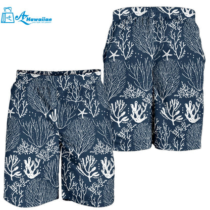 Coral Reef Pattern Print Design 05 Men Shorts