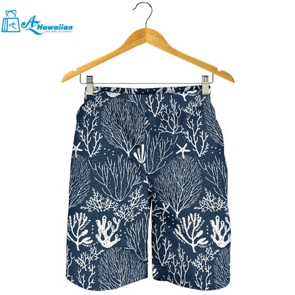 Coral Reef Pattern Print Design 05 Men Shorts