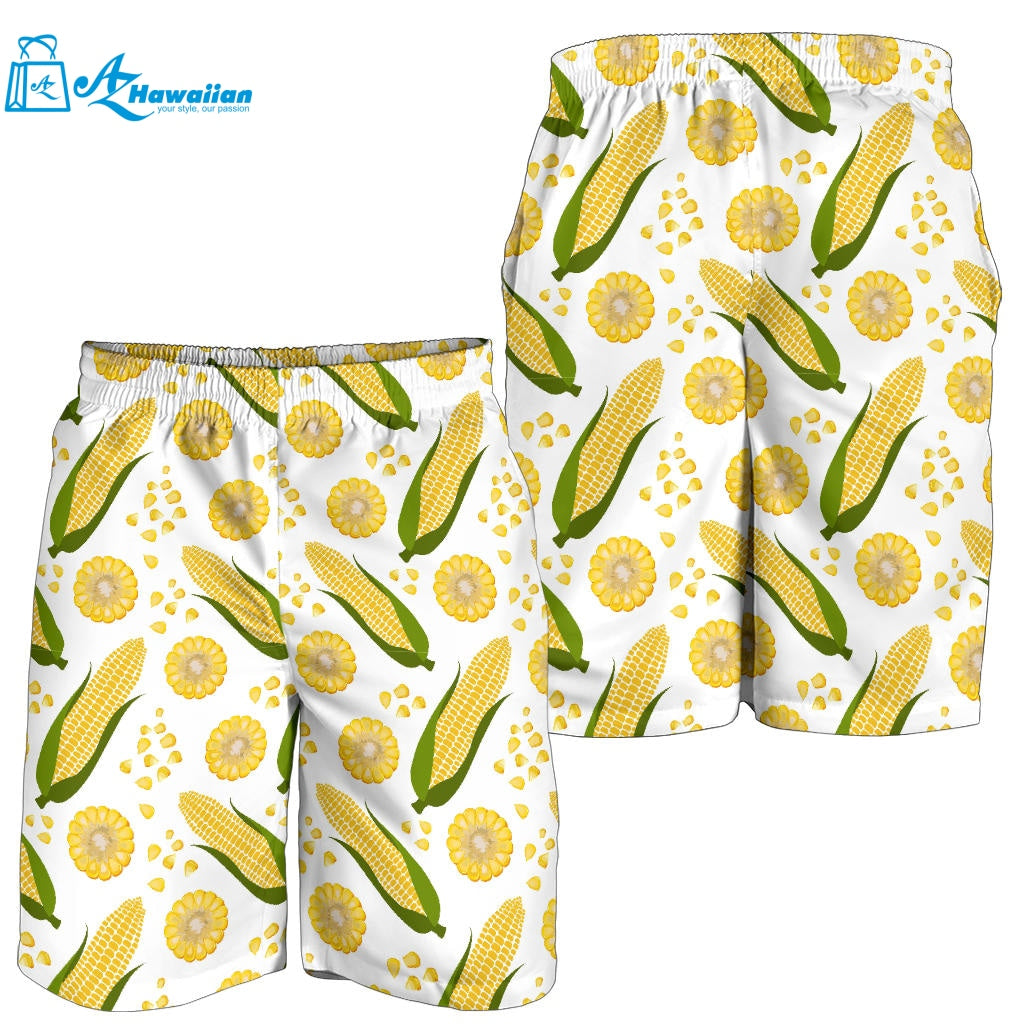 Corn Pattern Print Design 05 Men Shorts