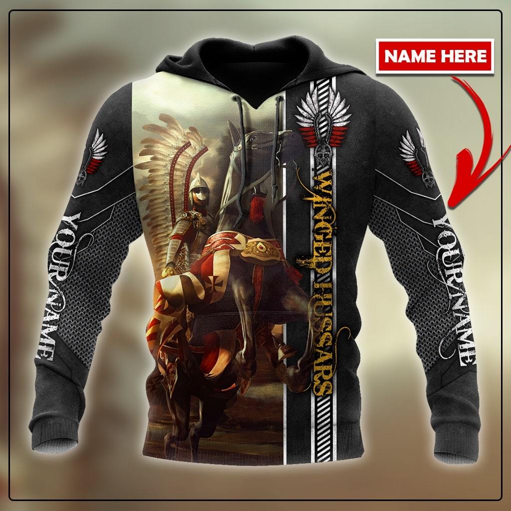 Premium Winged Hussars All Over Printed Hoodie