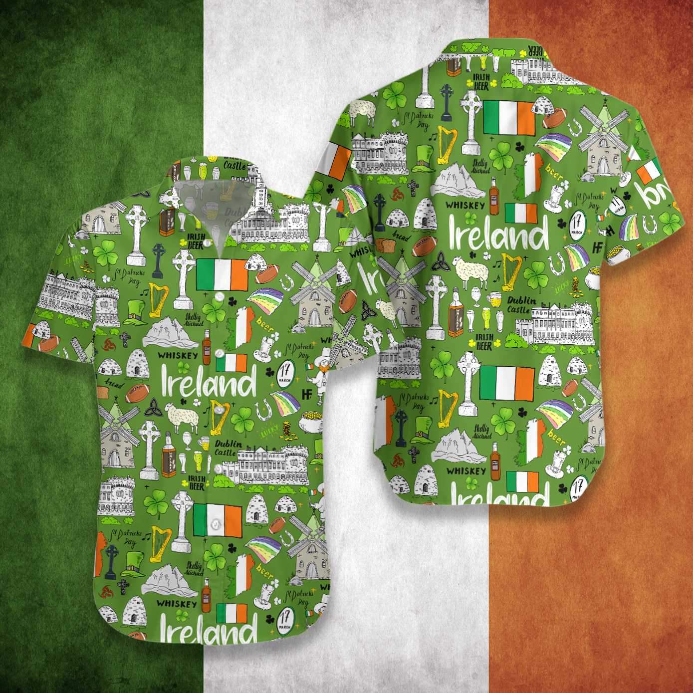 Irish Saint Patrick Day 3D All Over Printed Hawaii Shirt Hawaiian