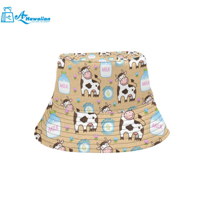 Cow bottle of milk pattern Unisex Bucket Hat