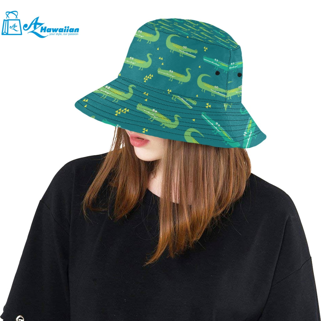 Crocodile pattern Unisex Bucket Hat