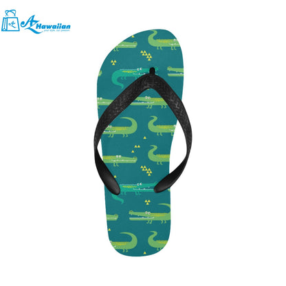 Crocodile pattern Unisex Flip Flops