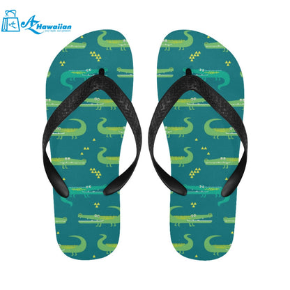 Crocodile pattern Unisex Flip Flops