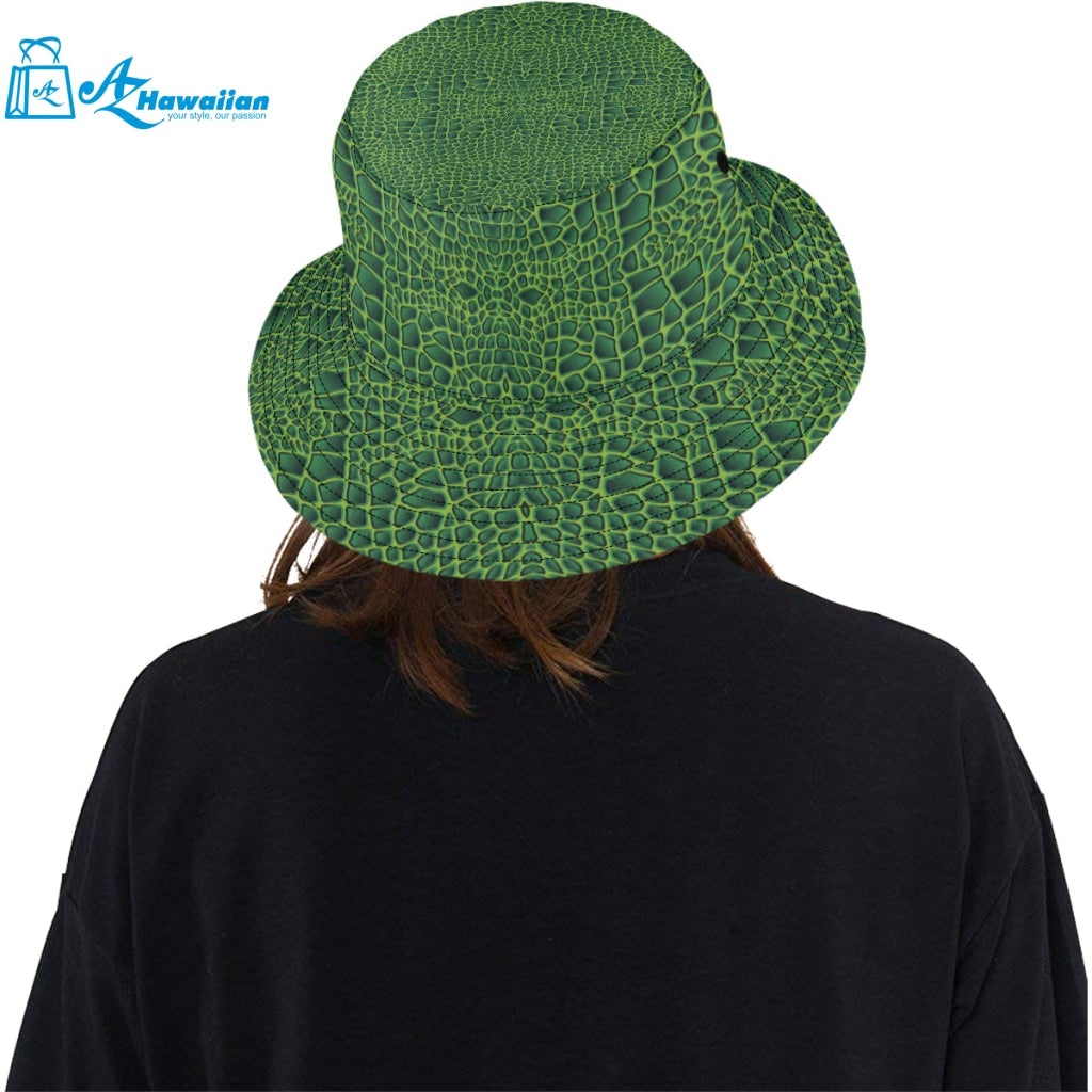 Crocodile Skin Printed Unisex Bucket Hat