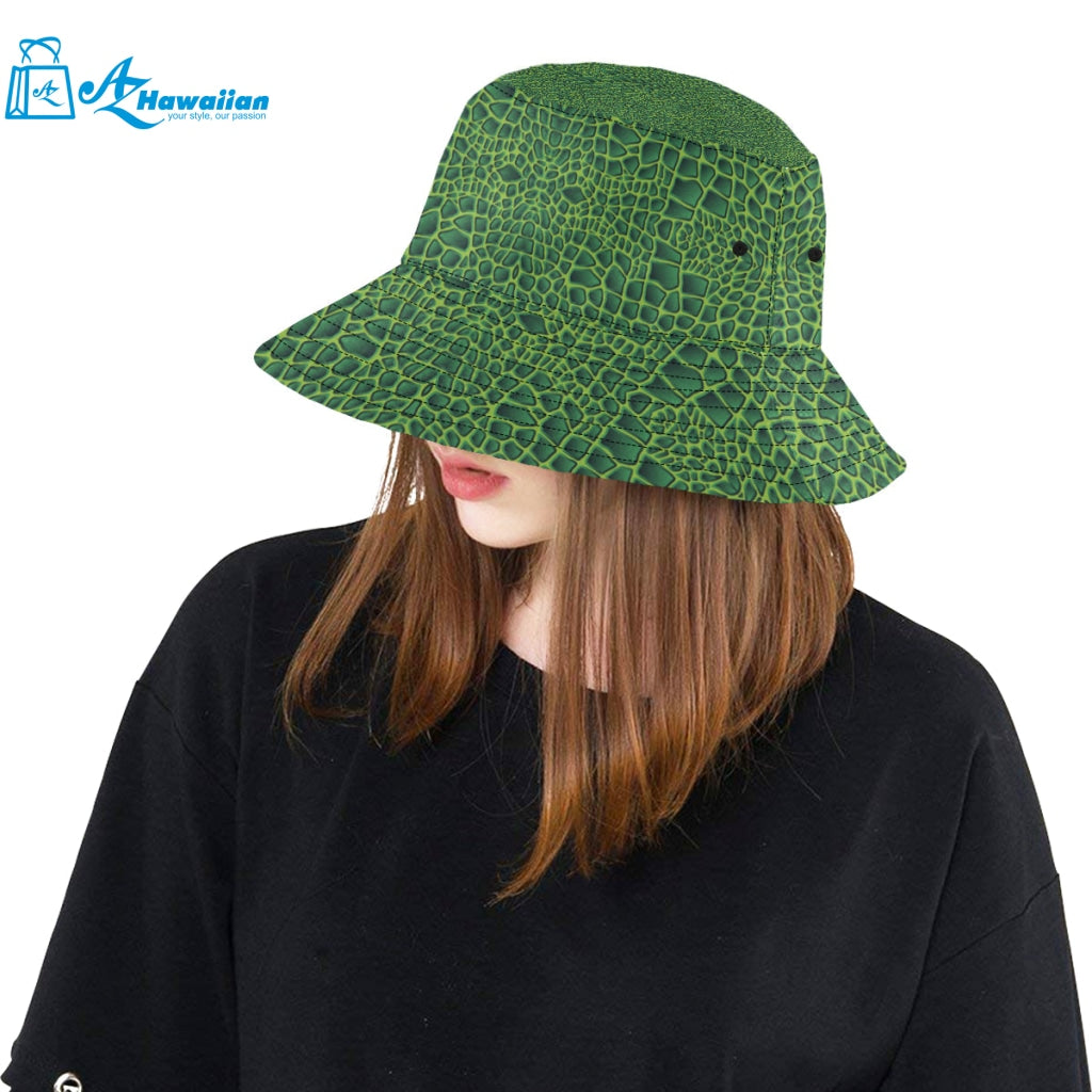 Crocodile Skin Printed Unisex Bucket Hat