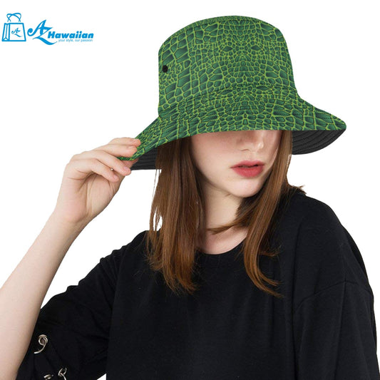 Crocodile Skin Printed Unisex Bucket Hat