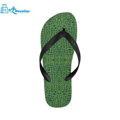 Crocodile Skin Printed Unisex Flip Flops