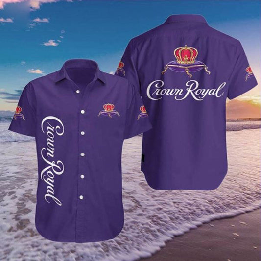 Crown Royal Hawaiian Graphic Print Short Sleeve 