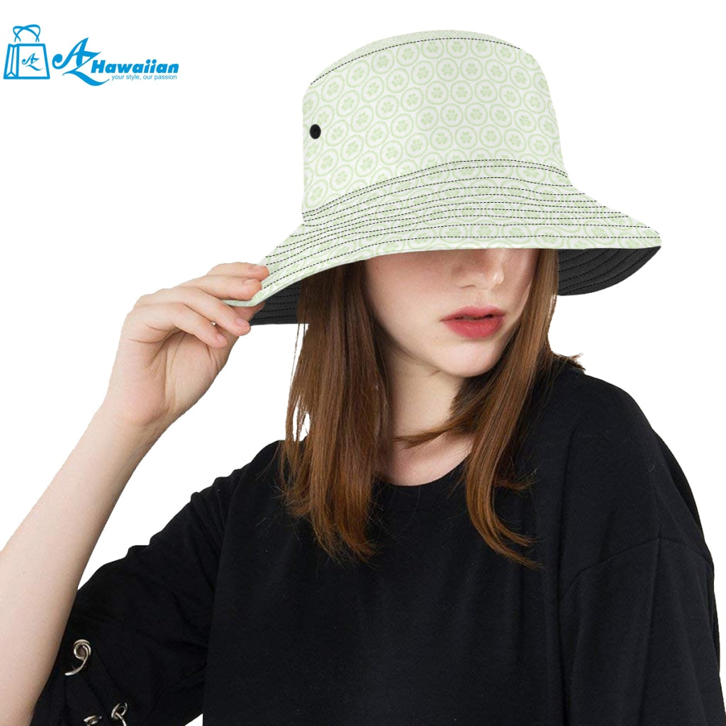 Cucumber pattern background Unisex Bucket Hat