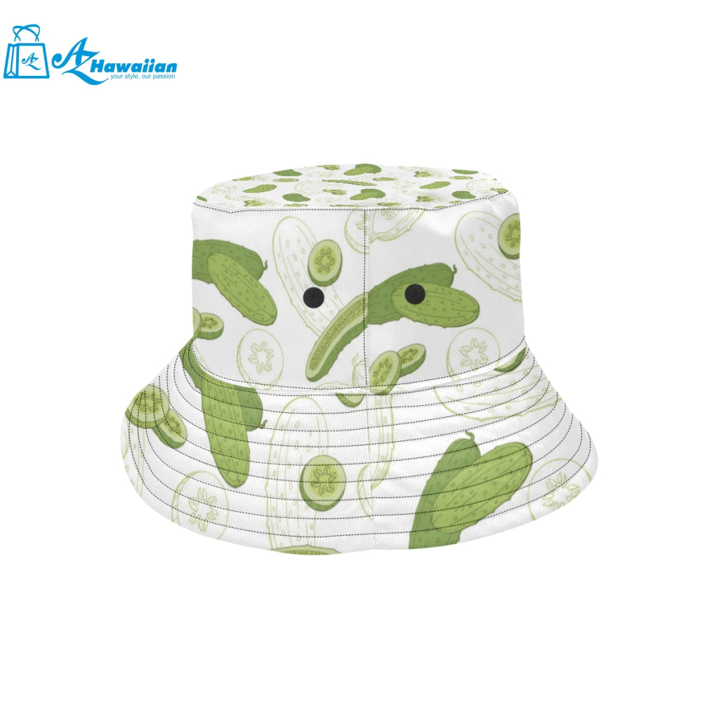 Cucumber sketch pattern Unisex Bucket Hat