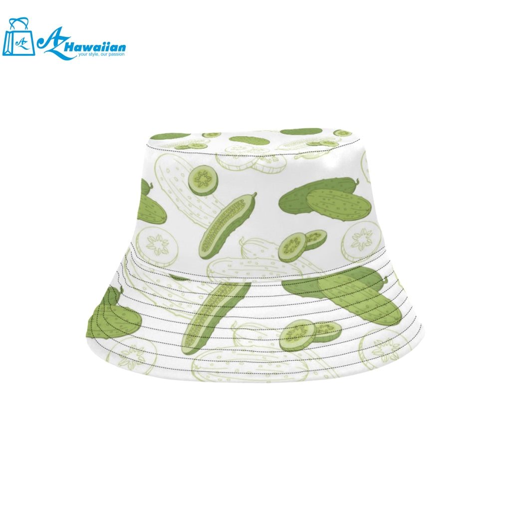 Cucumber sketch pattern Unisex Bucket Hat