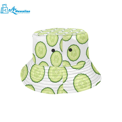 Cucumber slices pattern Unisex Bucket Hat