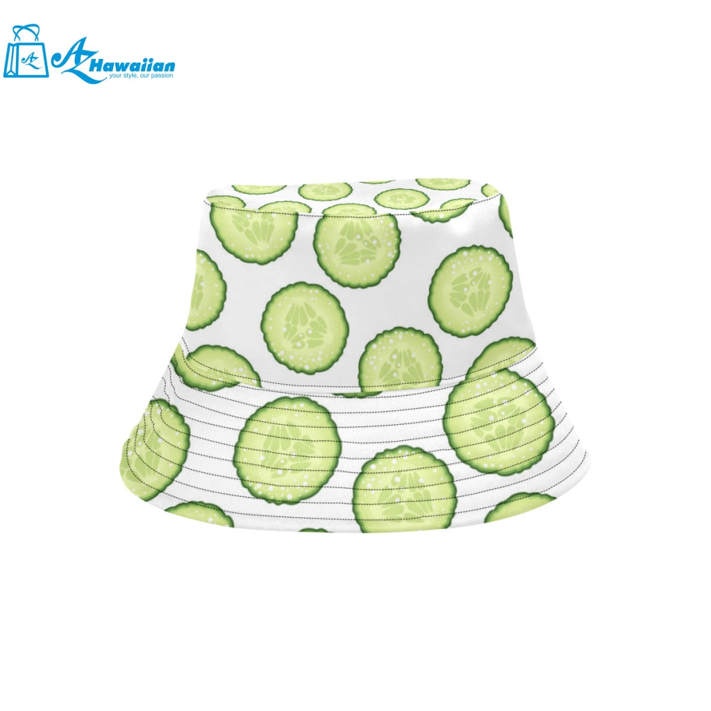 Cucumber slices pattern Unisex Bucket Hat