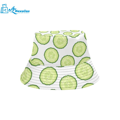 Cucumber slices pattern Unisex Bucket Hat