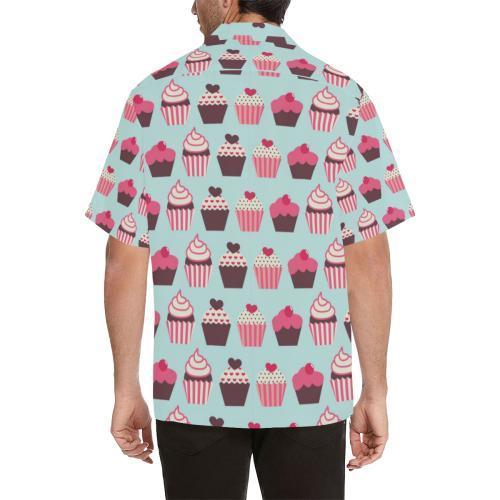 Cupcake Print Pattern Hawaiian Shirt