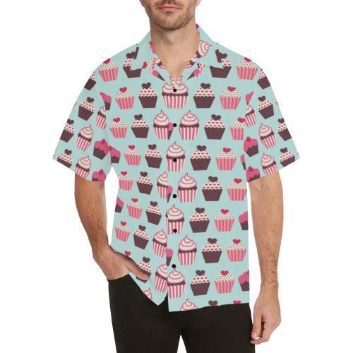 Cupcake Print Pattern Hawaiian Shirt