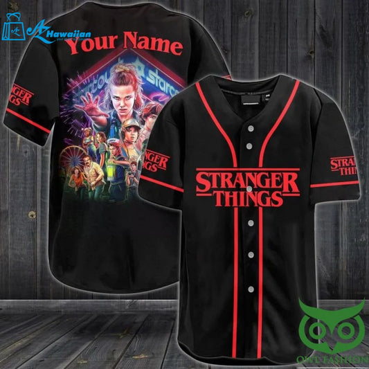 Custom Name Stranger Things Characters Baseball Jersey Shirt