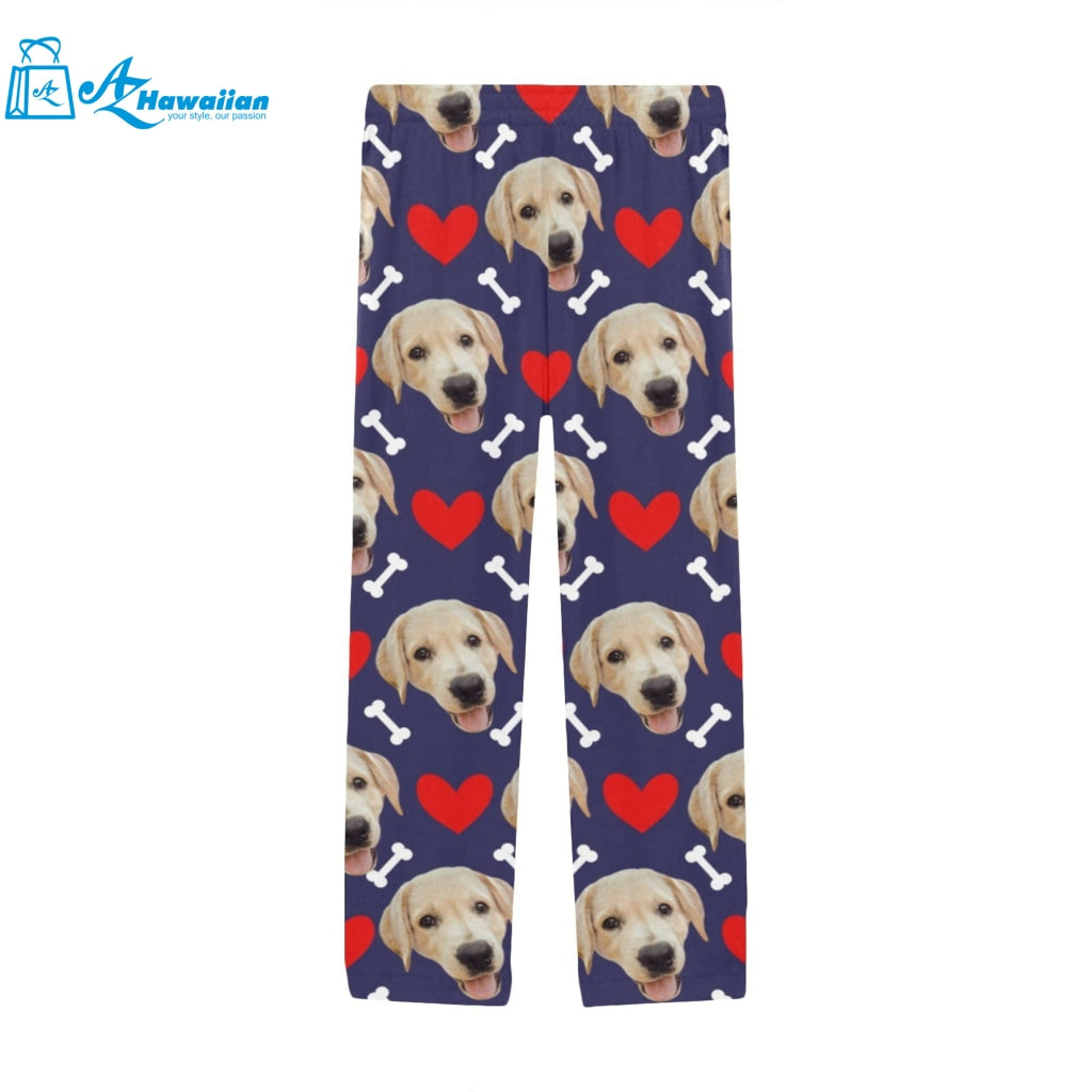 Custom Photo Pajama Pants, Pet Dog Pajama Pants, Personalized Dog Face Pajama Pants, Photo Pajama Bottoms, Couple Gifts, Pet Lover Gifts