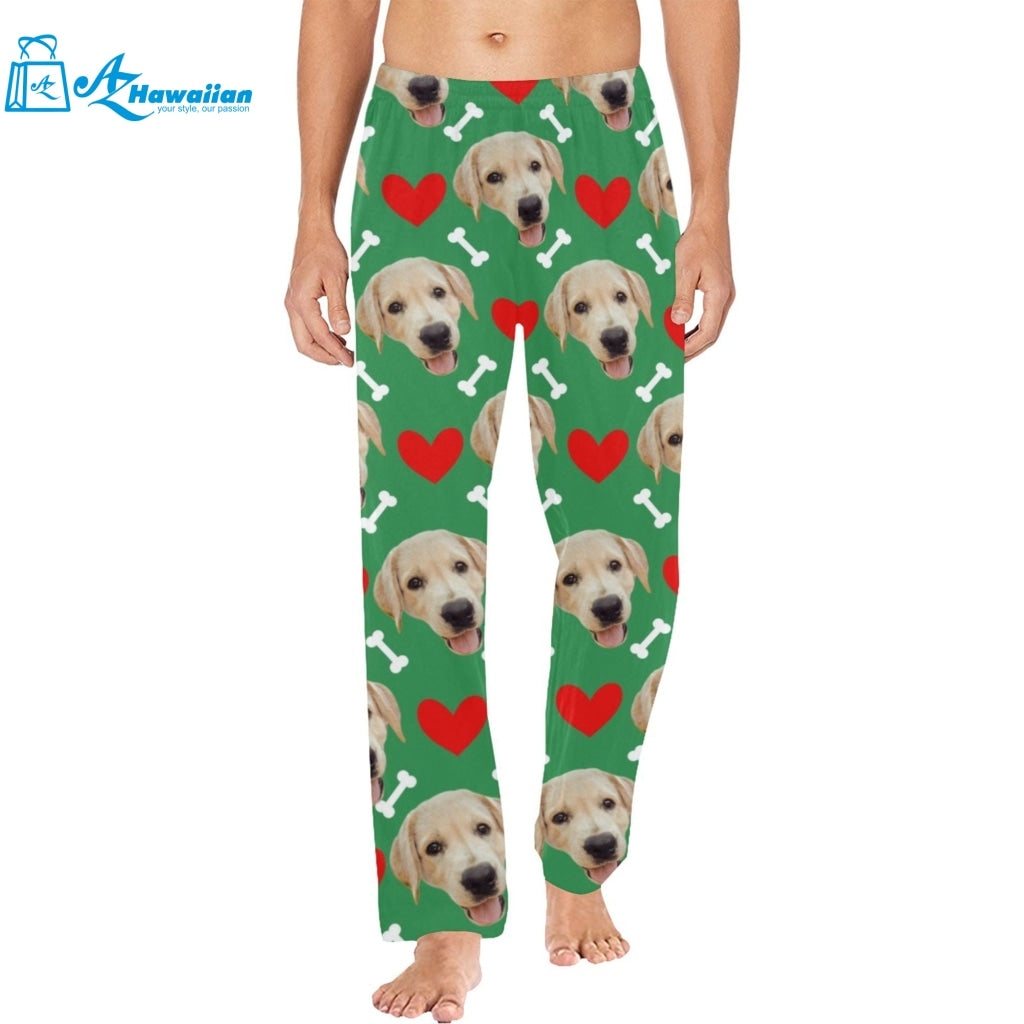 Custom Photo Pajama Pants, Pet Dog Pajama Pants, Personalized Dog Face Pajama Pants, Photo Pajama Bottoms, Couple Gifts, Pet Lover Gifts