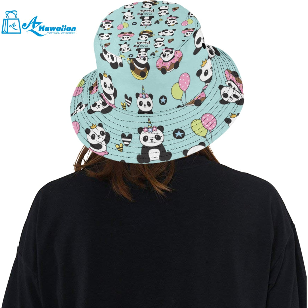 Cute baby panda pattern Unisex Bucket Hat