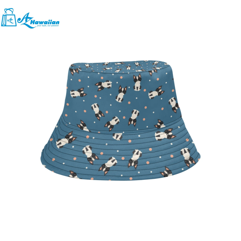 Cute boston terrier dog spattern Unisex Bucket Hat