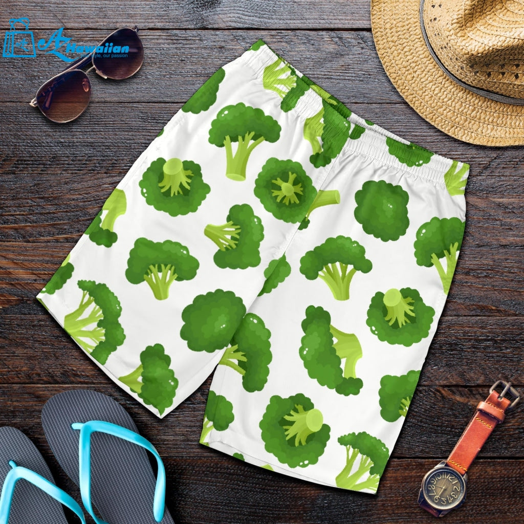 Cute Broccoli Pattern Men Shorts