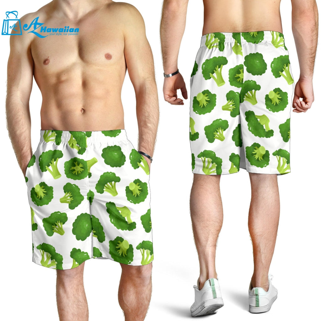 Cute Broccoli Pattern Men Shorts