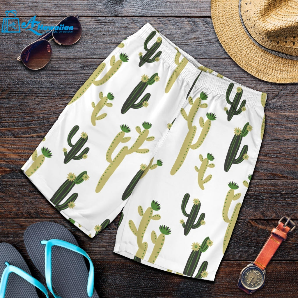 Cute Cactus Pattern Men Shorts