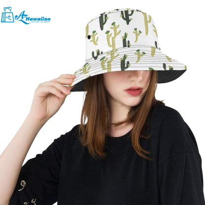 Cute cactus pattern Unisex Bucket Hat