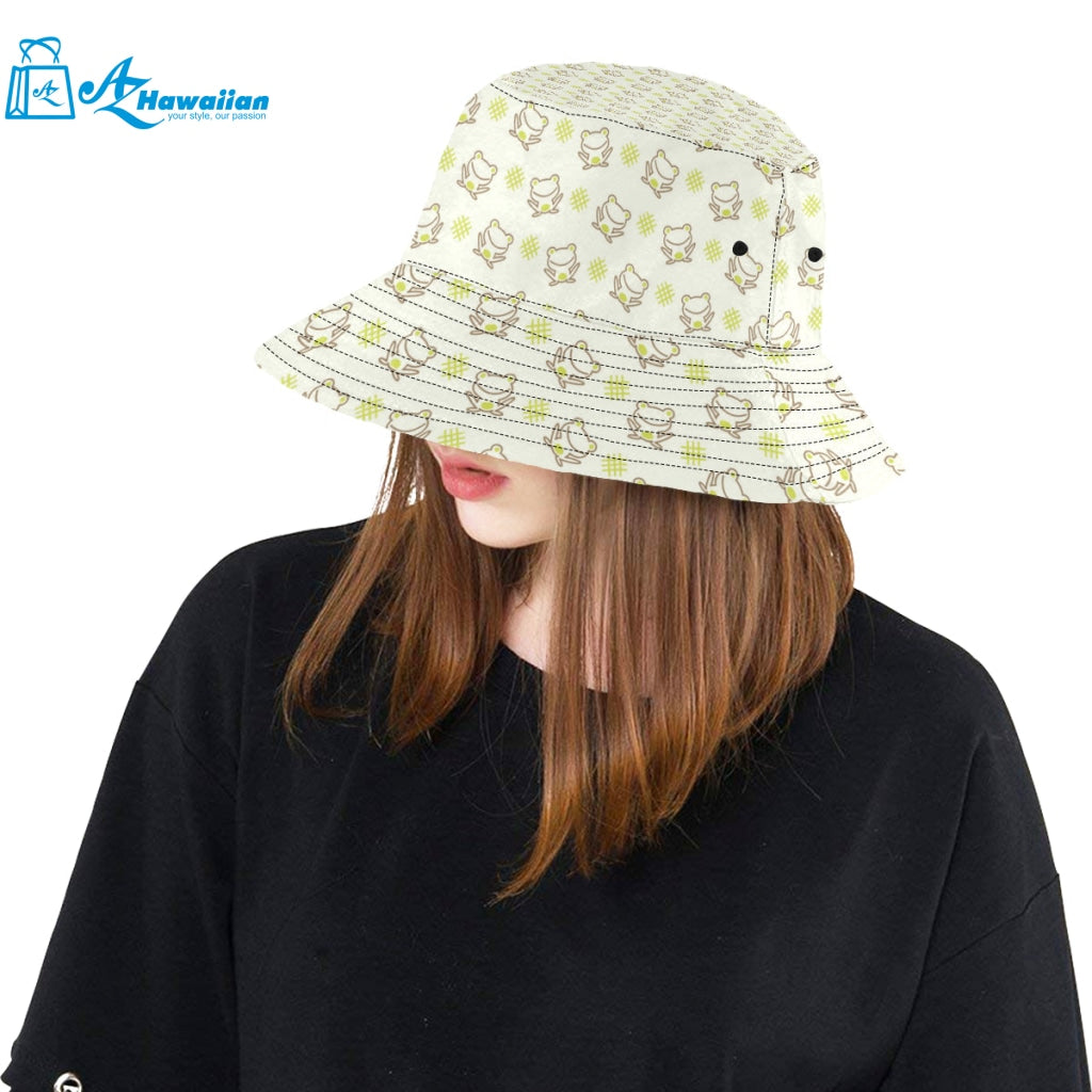 Cute cartoon frog baby pattern Unisex Bucket Hat