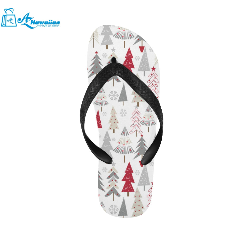 Cute Christmas tree pattern Unisex Flip Flops