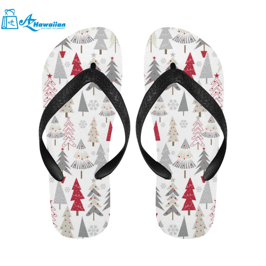 Cute Christmas tree pattern Unisex Flip Flops