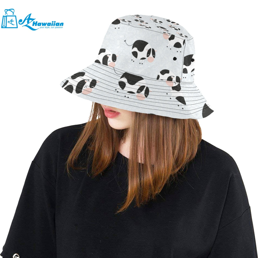 Cute cows pattern Unisex Bucket Hat