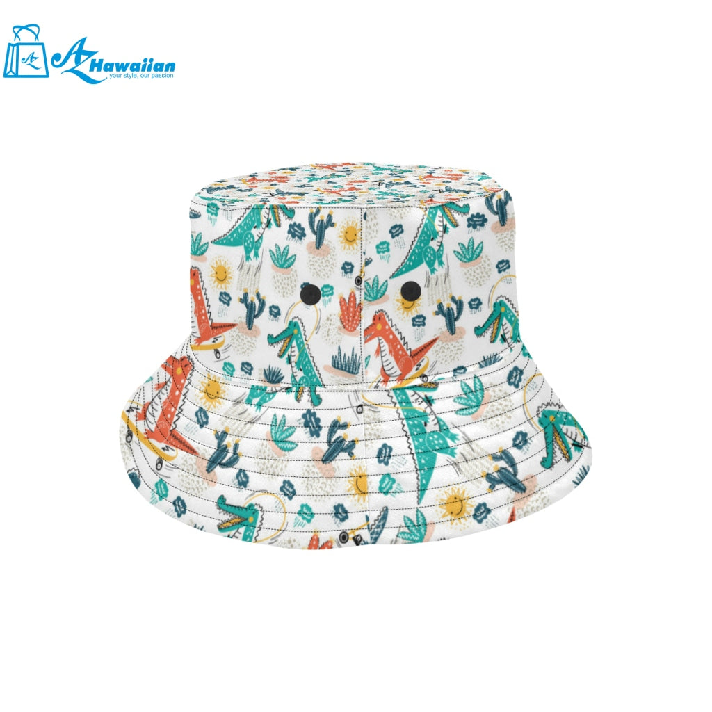 Cute Crocodile Pattern Unisex Bucket Hat