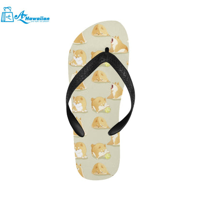 Cute fat shiba inu dog pattern Unisex Flip Flops