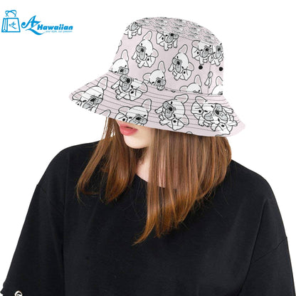 Cute french bulldog pattern Unisex Bucket Hat